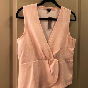 J. Crew Boucle Tank in pink